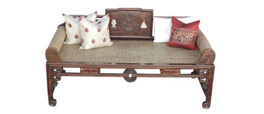 Antique Chippendale Style Opium Daybed