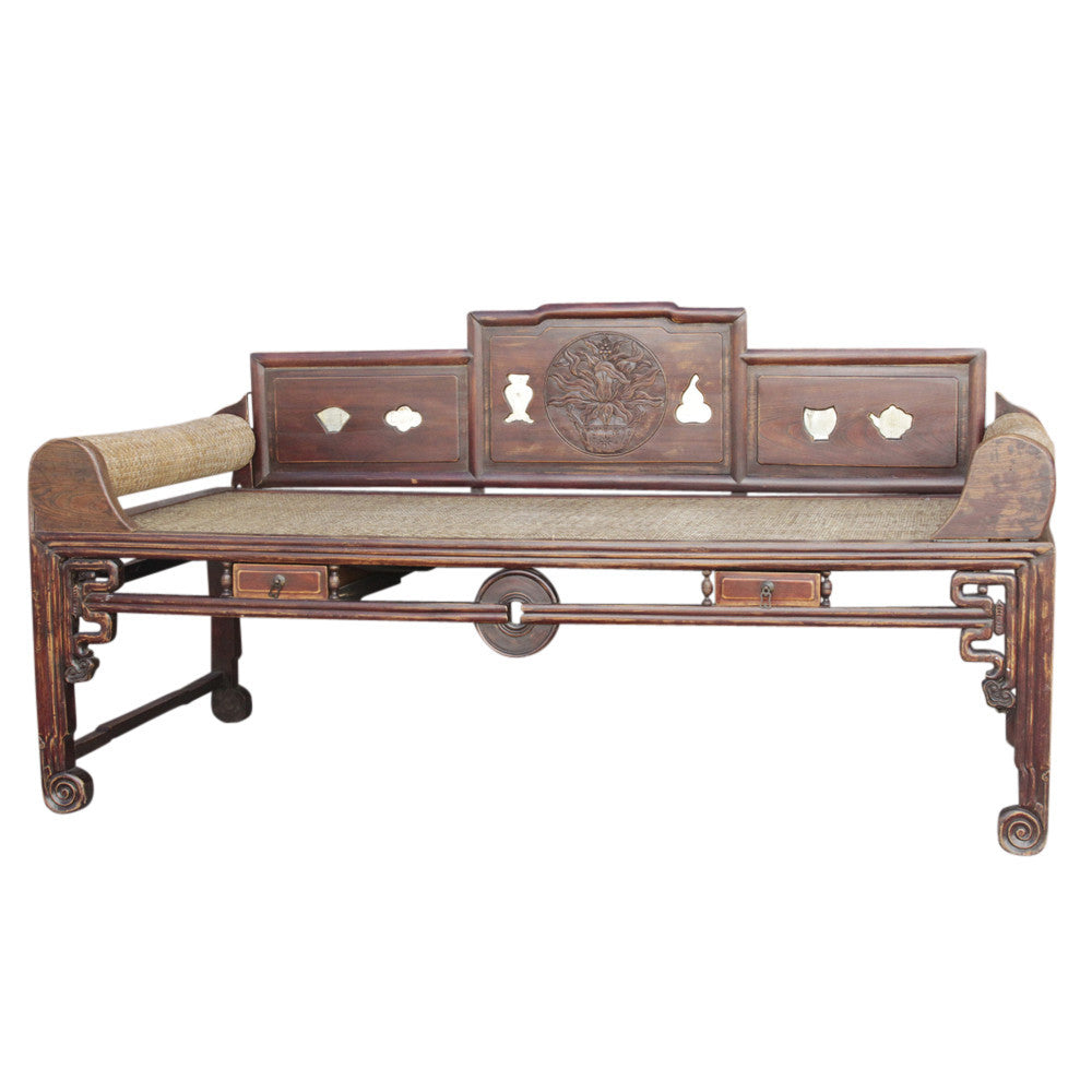 Antique Chippendale Style Opium Daybed