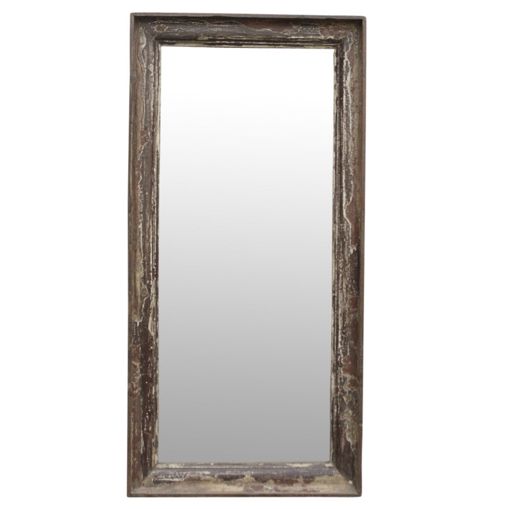 Antique Distressed Brown Mirror