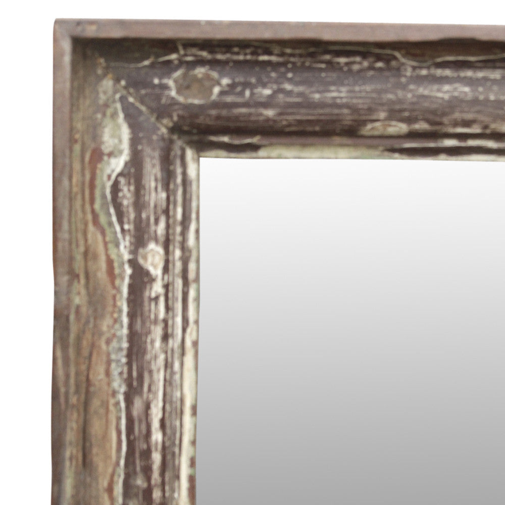 Antique Distressed Brown Mirror