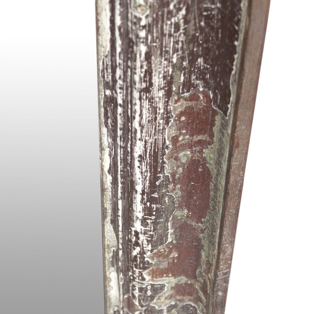 Antique Distressed Brown Mirror