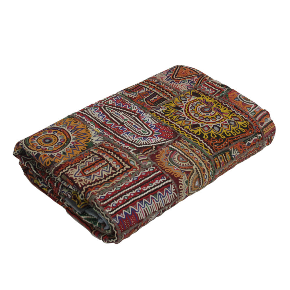 Antique Embroidered Bugachi Tapestry