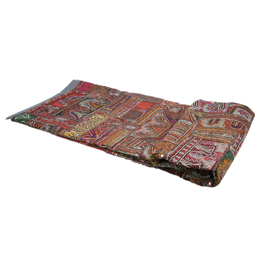 Antique Embroidered Bugachi Tapestry