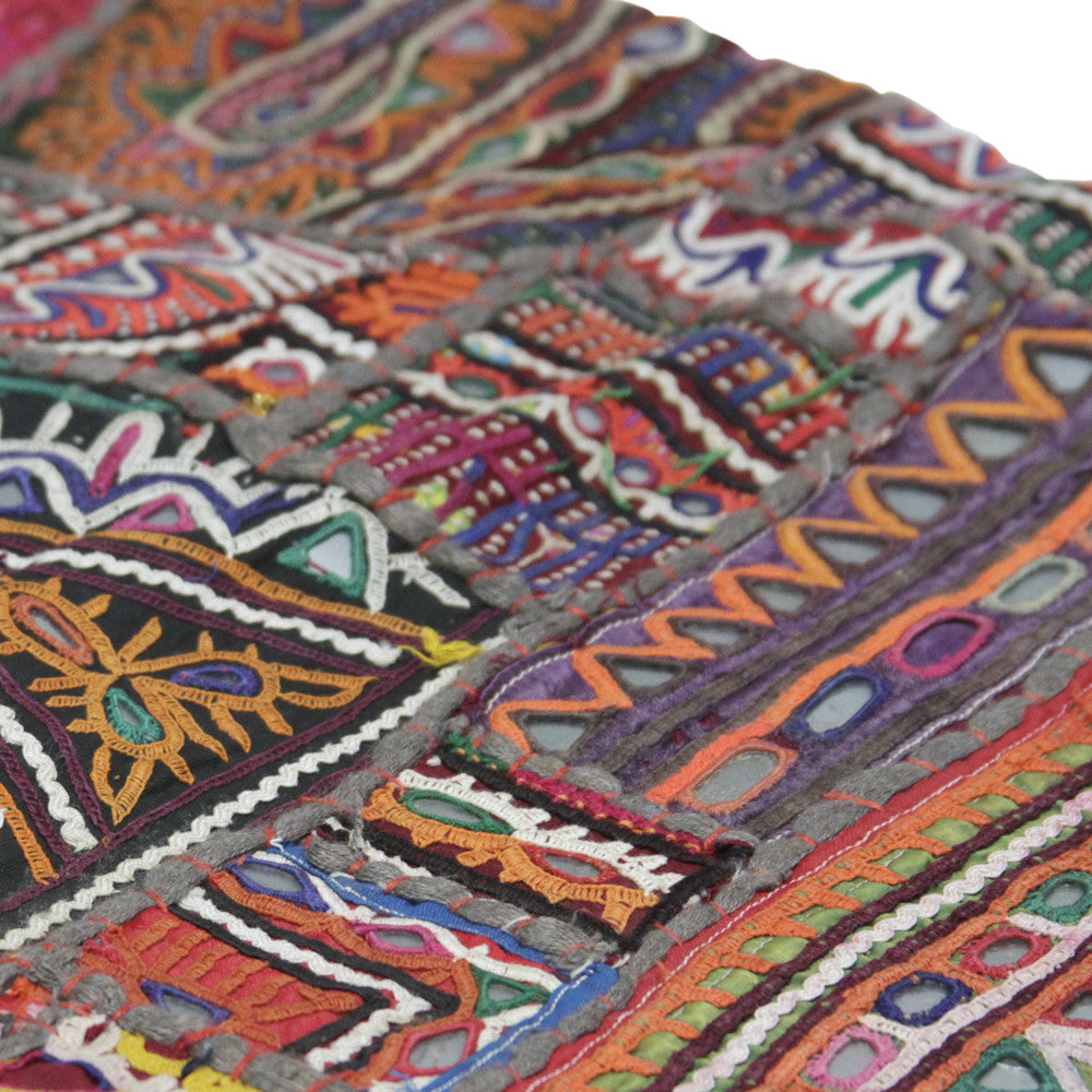 Antique Embroidered Bugachi Tapestry