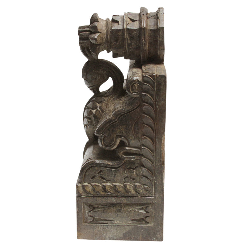 Antique Peacock Corbel