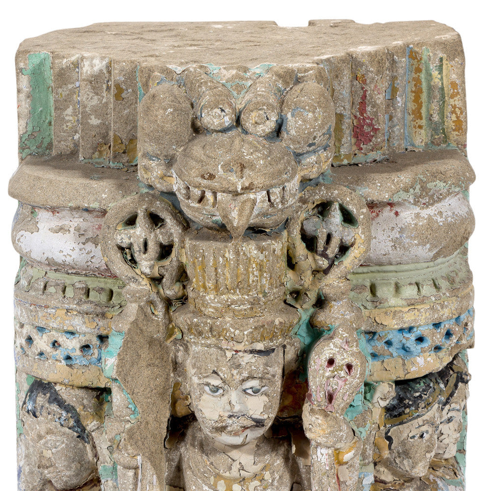 Antique Stone Temple Pillar