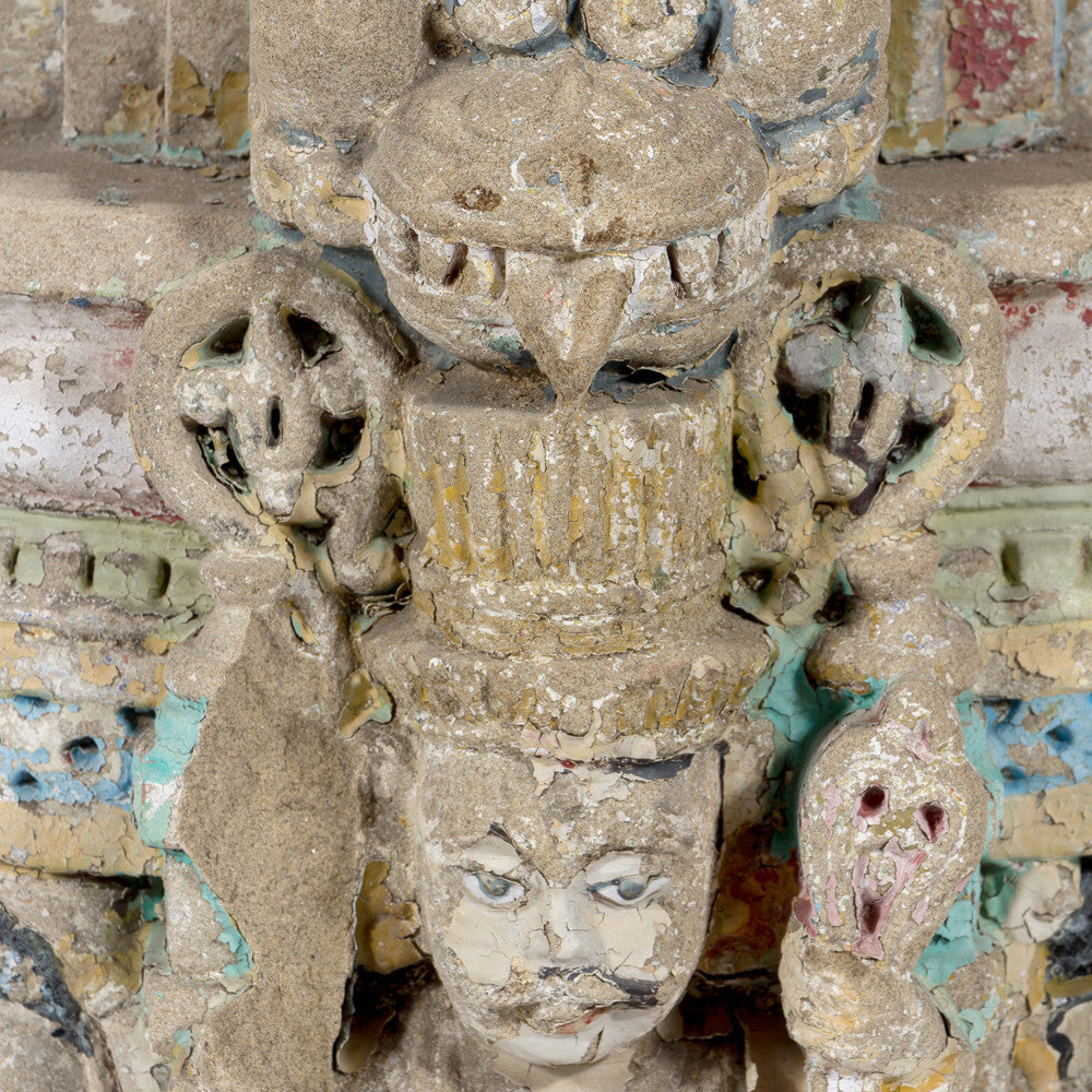 Antique Stone Temple Pillar