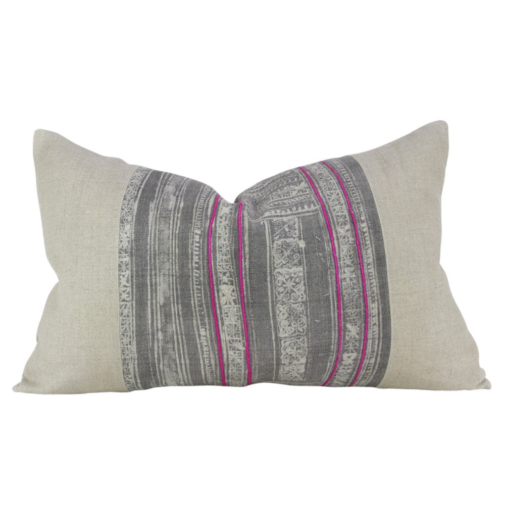 Ash Lumbar Batik Linen VIII