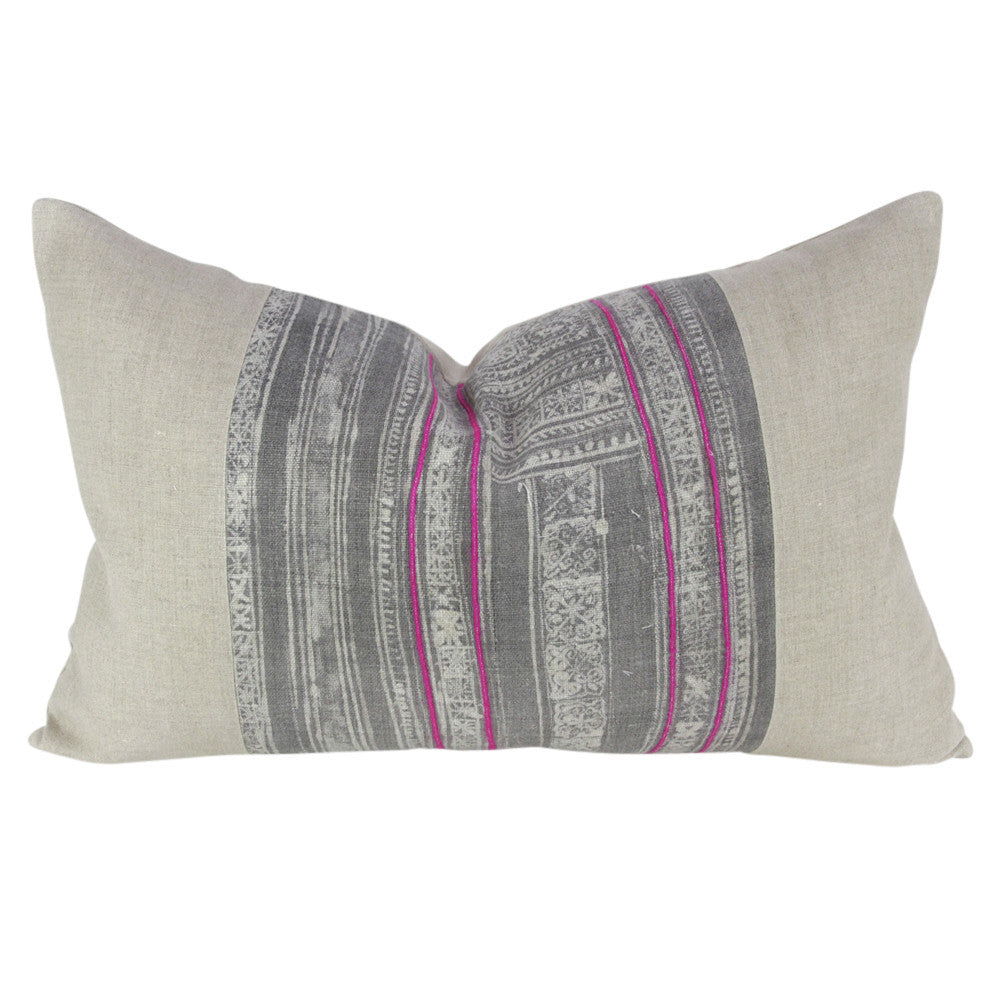 Ash Lumbar Batik Linen VIII