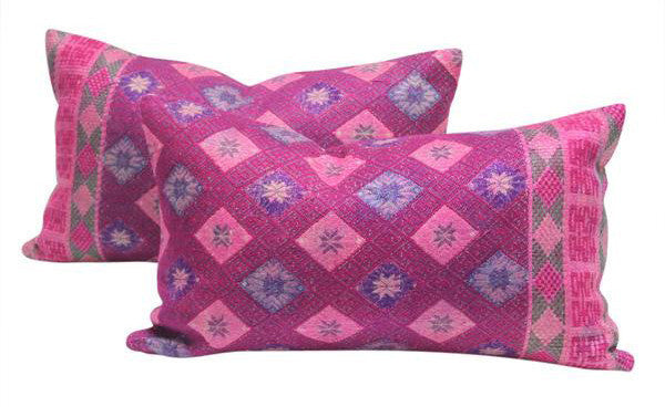 Benares Brocade Pillows, Pair