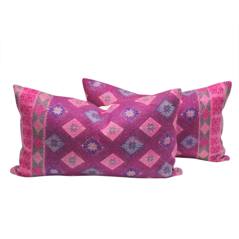 Benares Brocade Pillows, Pair