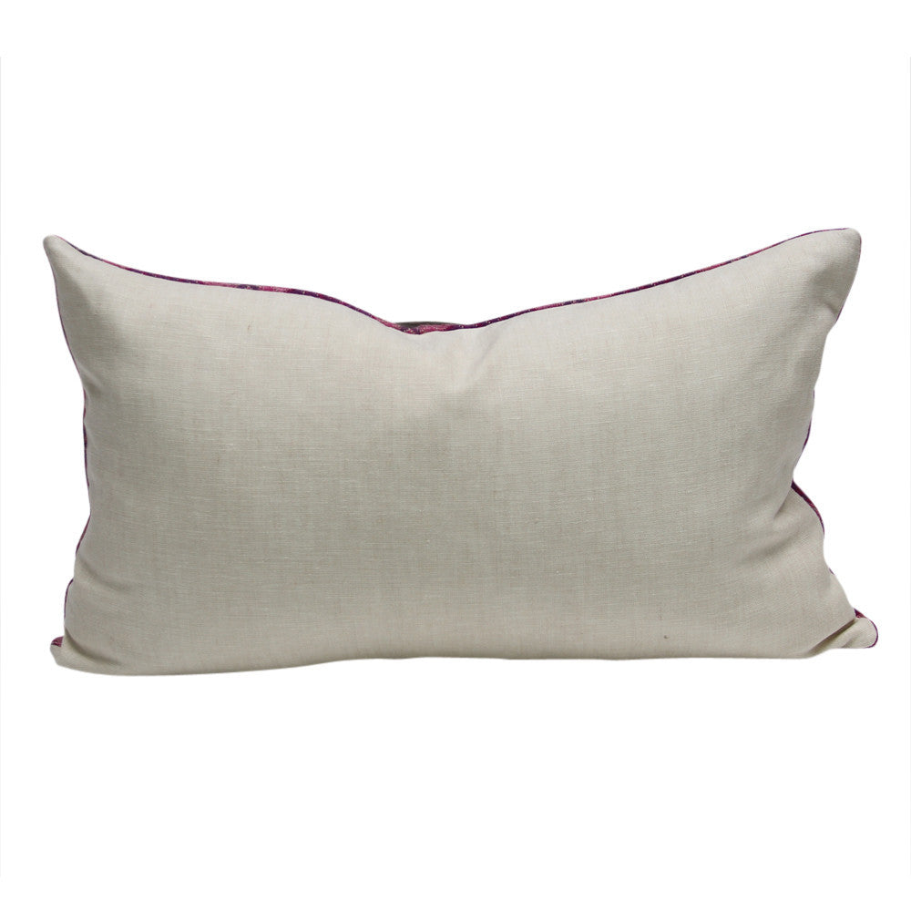 Fuschia Benares Brocade Pillow
