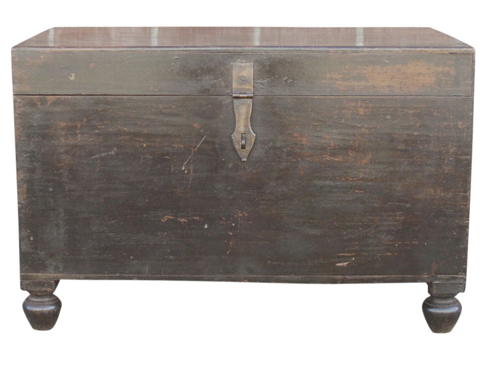 British Colonial Painted Merchant Trunk