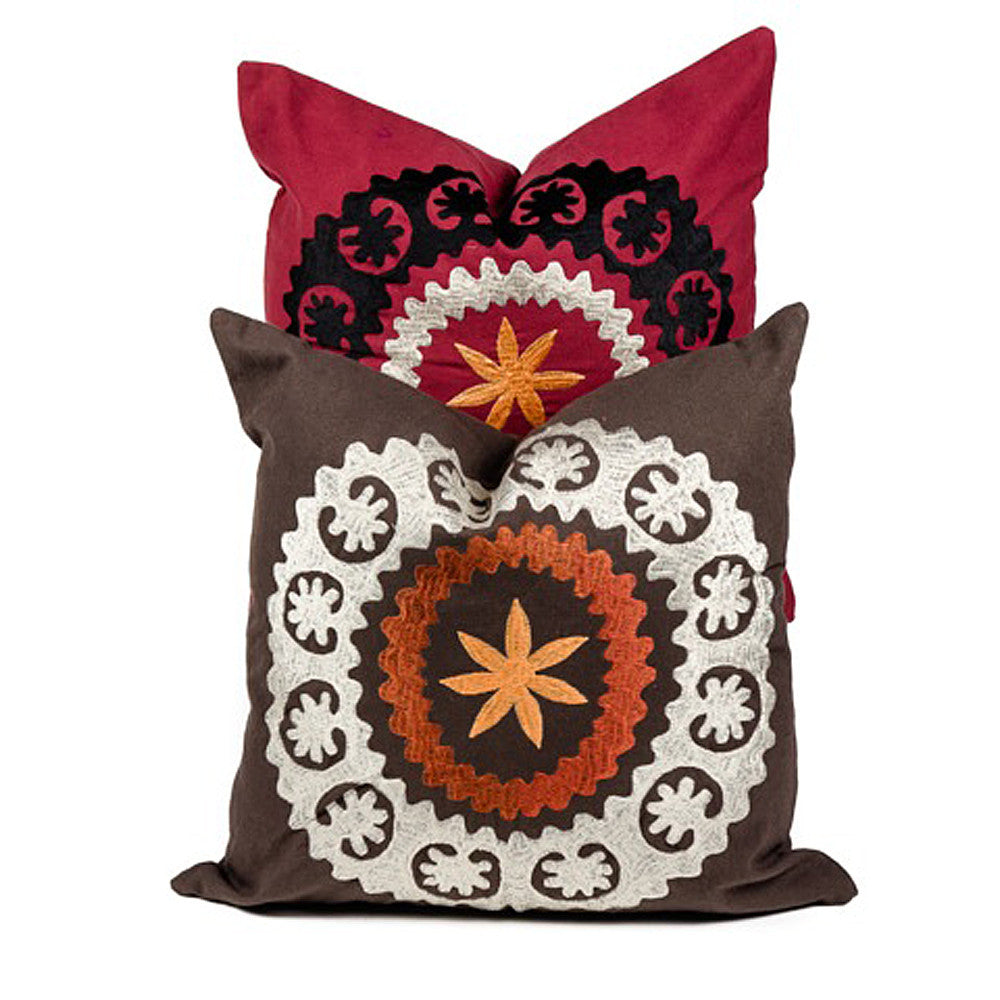 Mandala Canvas Suzani Pillow