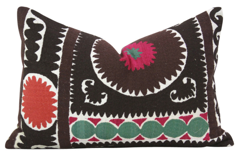 Champa Suzani Lumbar Pillow