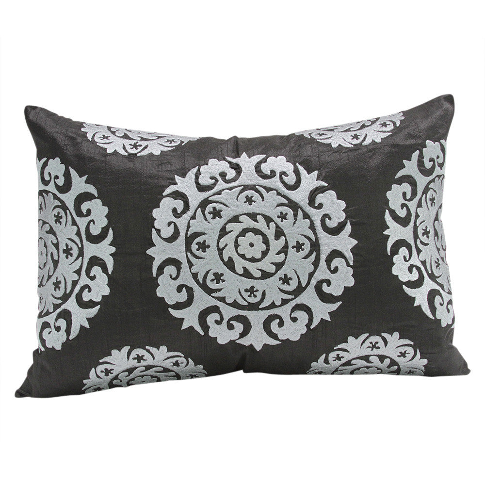 Charcoal Silk Suzani