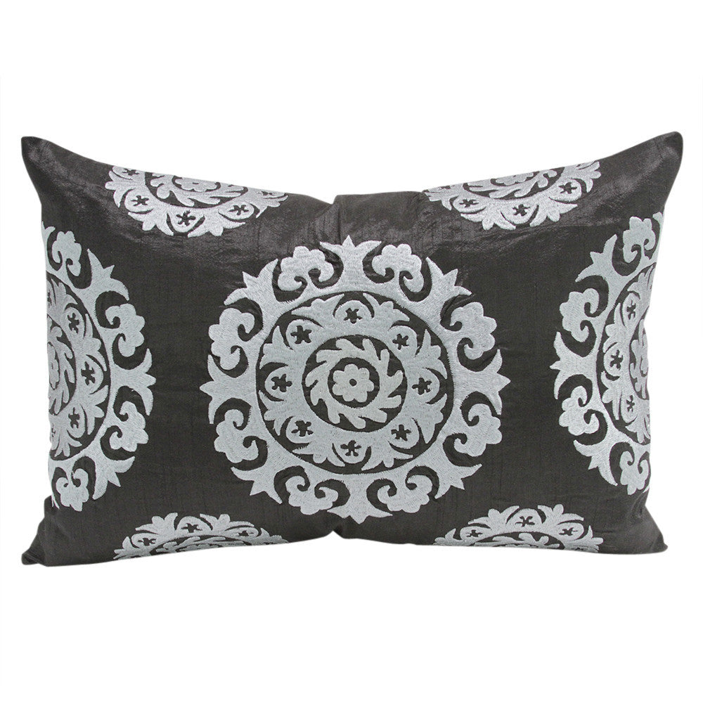 Charcoal Silk Suzani