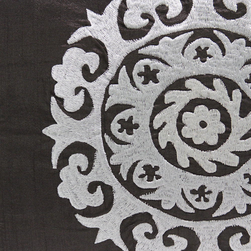 Charcoal Silk Suzani