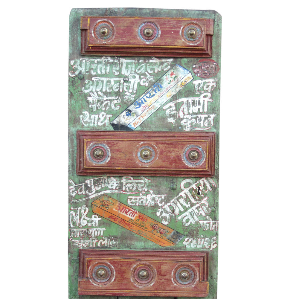 Charming Folk Painted Door