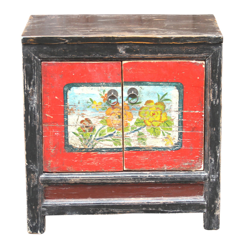 Chinese Aged Painted Cabinet