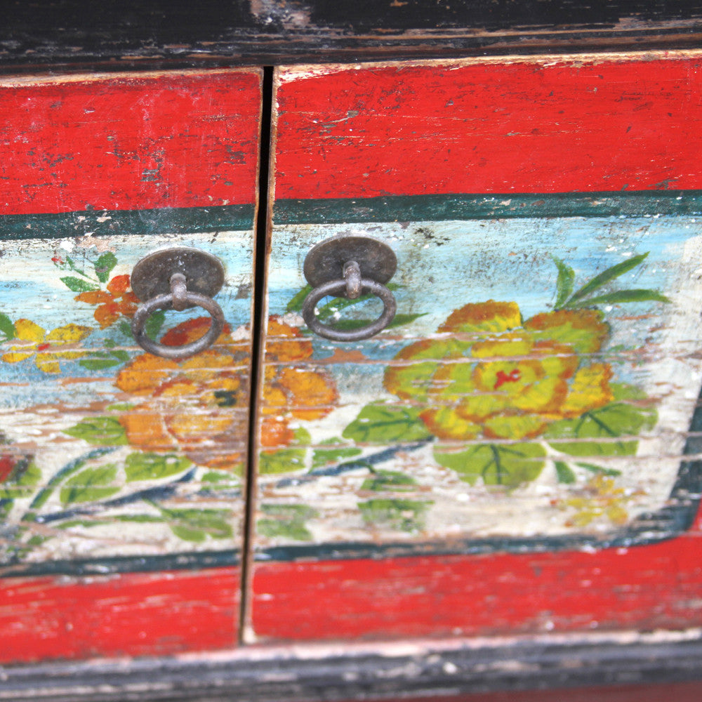 Chinese Aged Painted Cabinet
