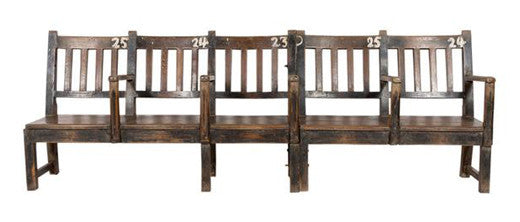 Antique Colonial Outdoor Theater Bench