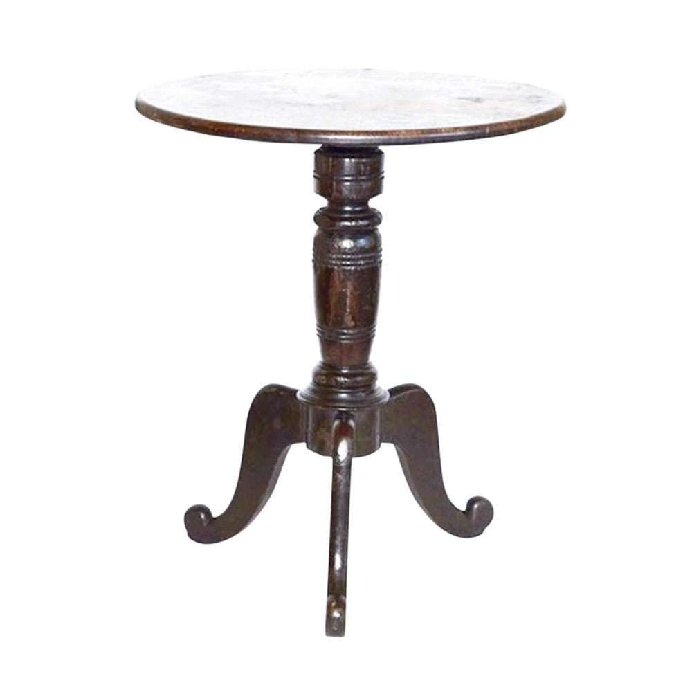 Antique English Oak Tripod Table