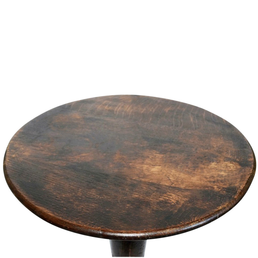Antique English Oak Tripod Table