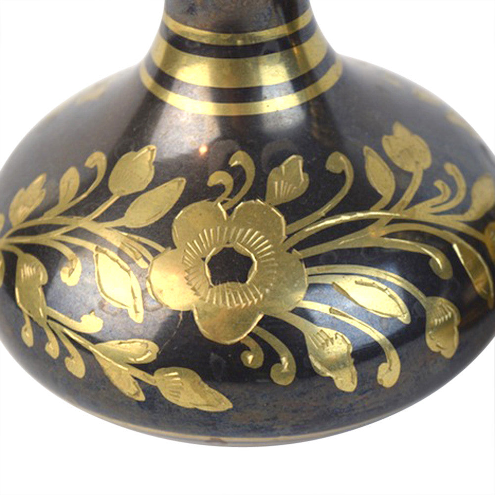 Pair Of Kashmiri Brass Vases