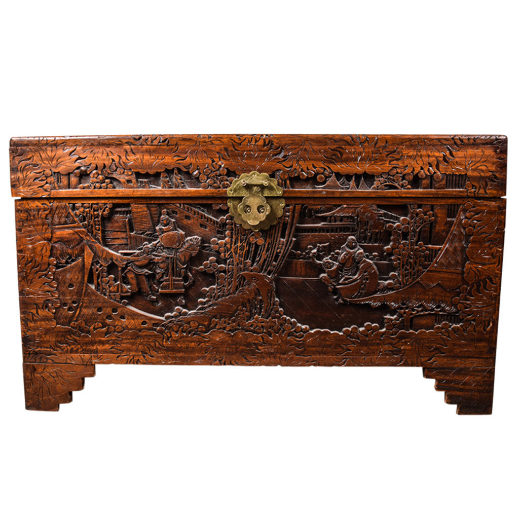Mid 20th Century Chinese Carved Chest