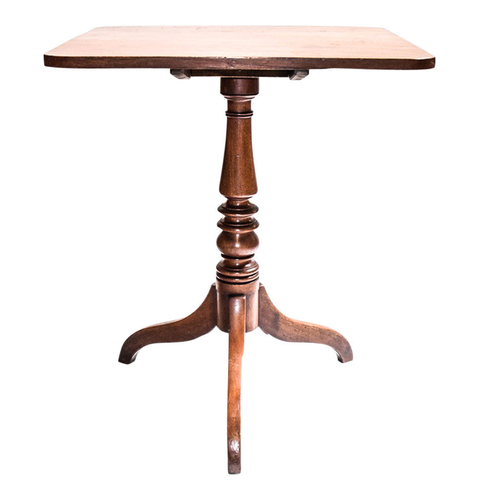 19th Century Square Tilt Top Table
