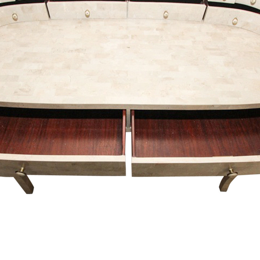 Elegant Marble Vanity Writing Table