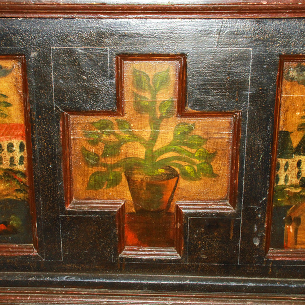 Dutch Colonial Painted Blanket Box