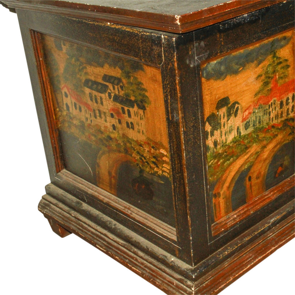 Dutch Colonial Painted Blanket Box