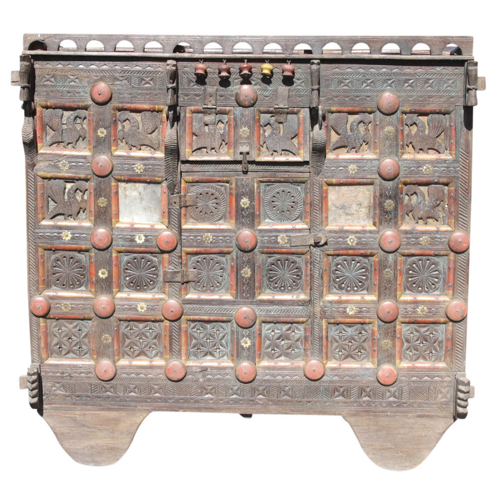 Festive Painted Damachiya Cabinet