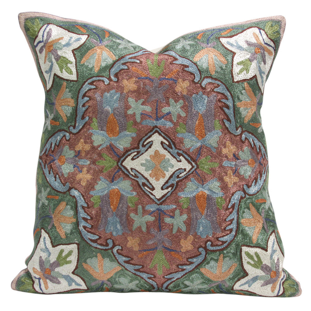 Galicha Gulmarg Aari Silk Pillow