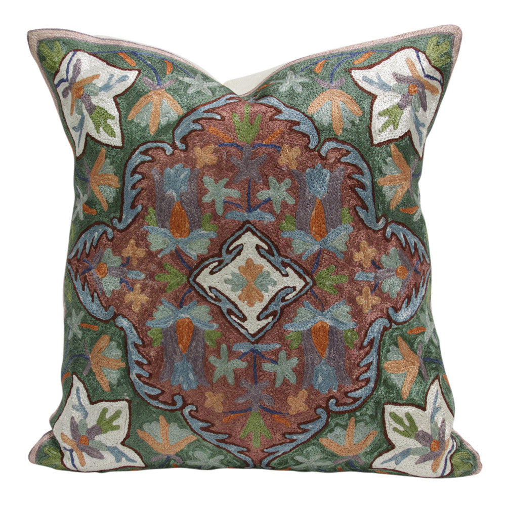 Galicha Gulmarg Aari Silk Pillow