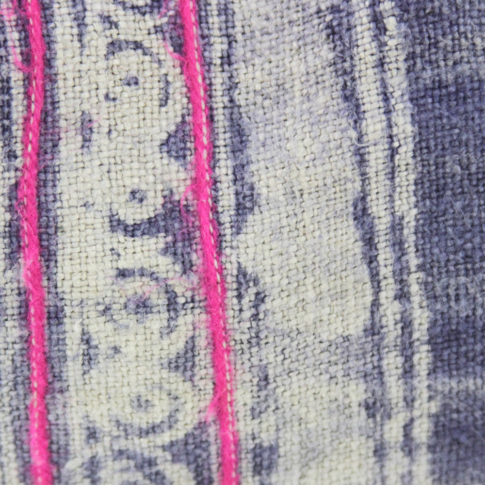 Indigo Lumbar Batik Linen IIII