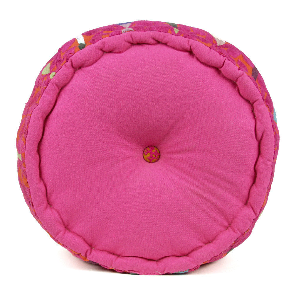 Orange Aakriti Mathuravati Pouf