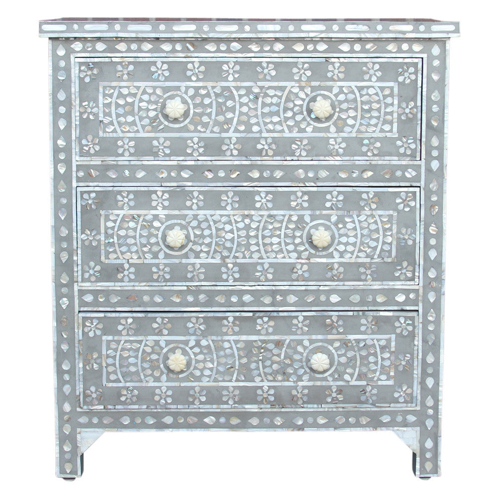 Small Mother Of Pearl Inlay Dresser