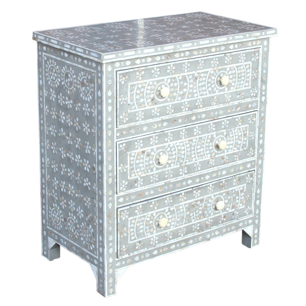 Small Mother Of Pearl Inlay Dresser