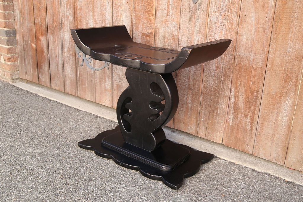 Ebony Ashanti African Side Table