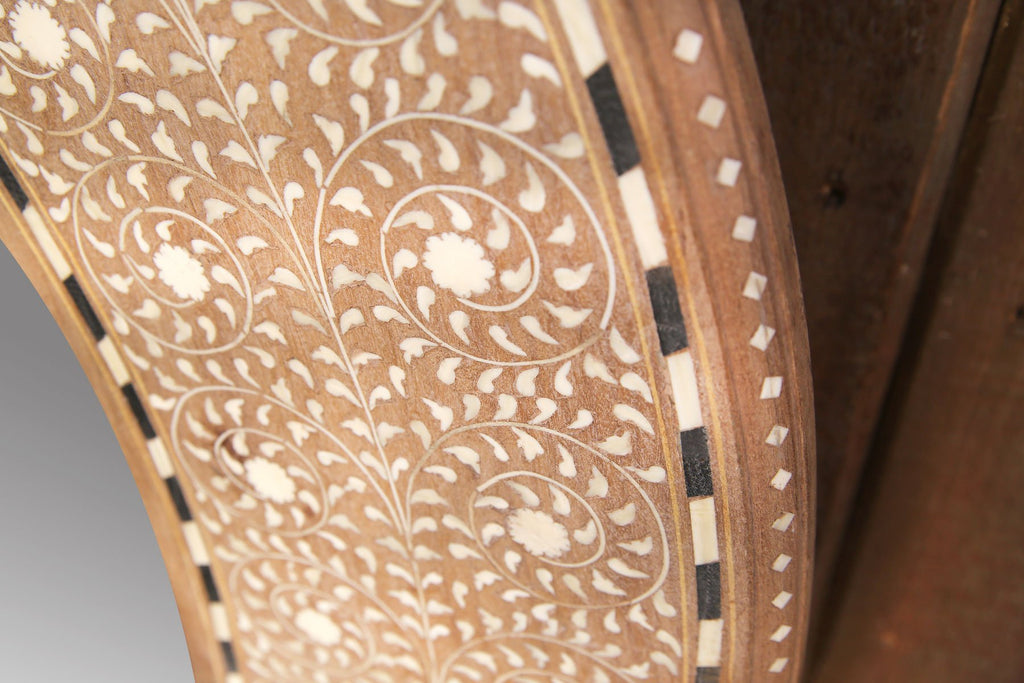 Round Zellige Bone Inlay Mirror