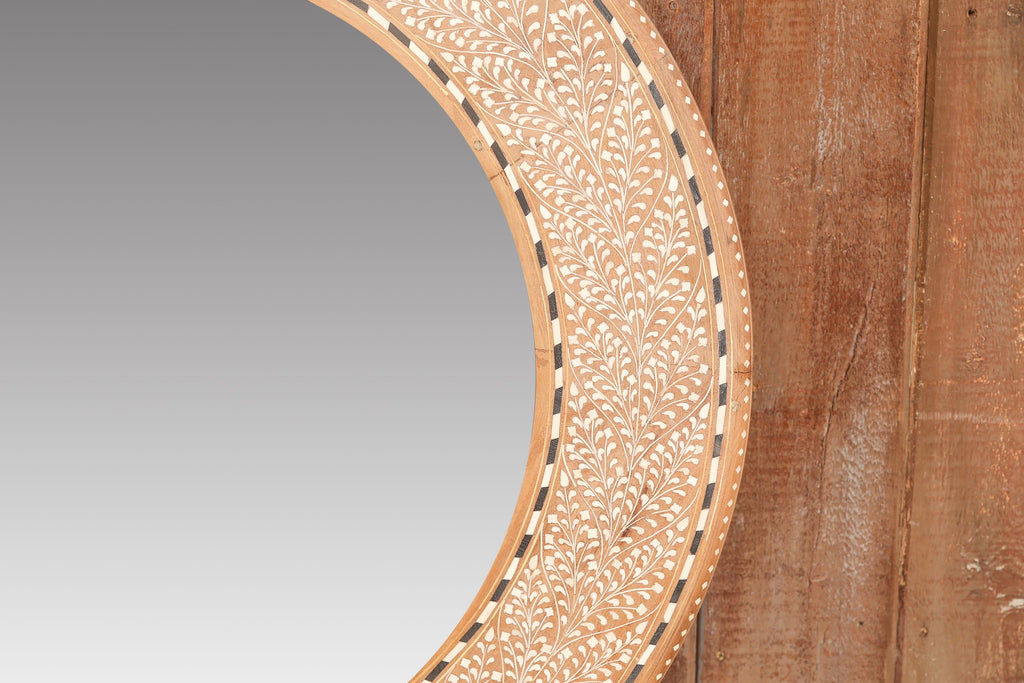Foliage Bone Inlay Mirror