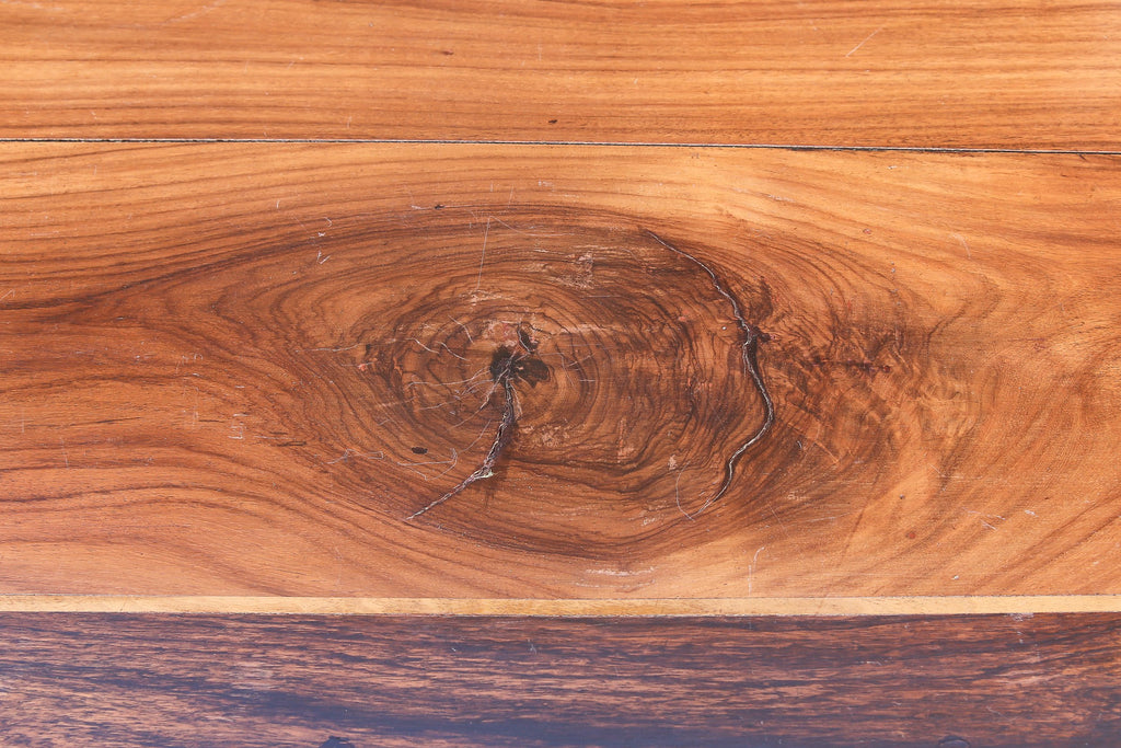Low Anglo Indian Inlaid Teak Table