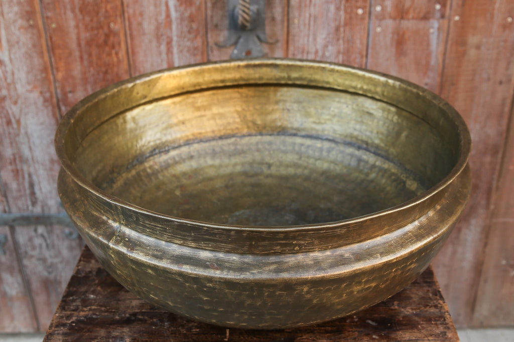 Ceremonial Hand Hammered Metal Bowl