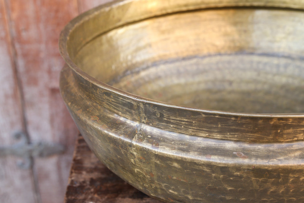 Ceremonial Hand Hammered Metal Bowl