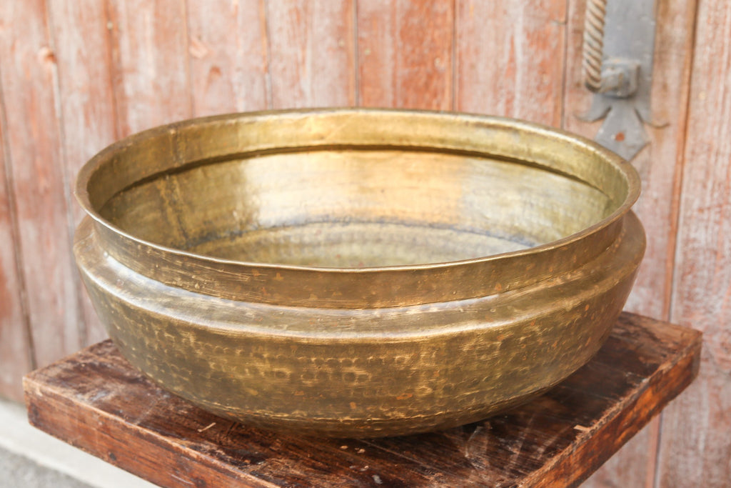 Ceremonial Hand Hammered Metal Bowl