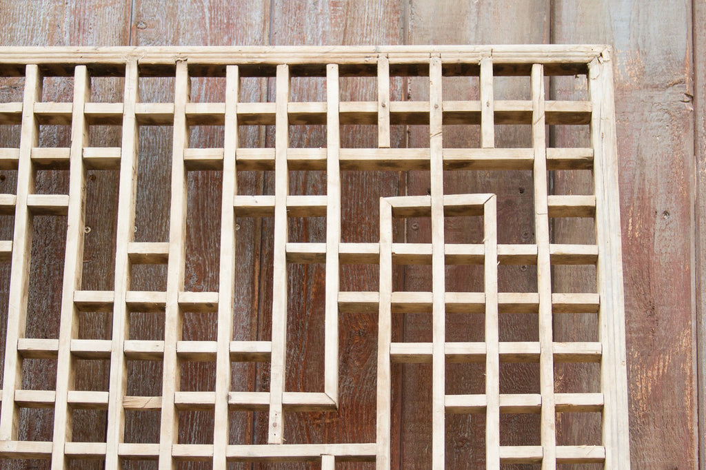 Striking Antique Open Lattice Window Panel