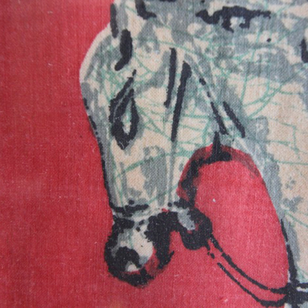 Chinese Horse Batik Painting